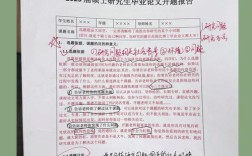 研究生开题报告范本包含哪些核心内容？