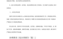 关于教育乱收费治理工作的自查情况报告与整改措施分析