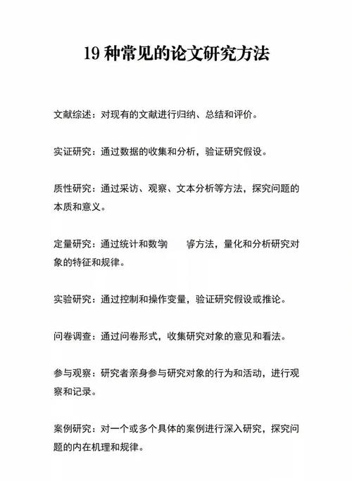 论文研究方法如何有效对比分析?-图1 论文研究方法如何有效对比分析?-图1