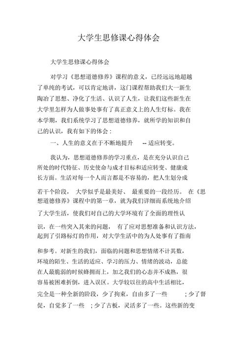 大学生思想教育心得体会的核心价值是什么?-图3 大学生思想教育心得体会的核心价值是什么?-图3