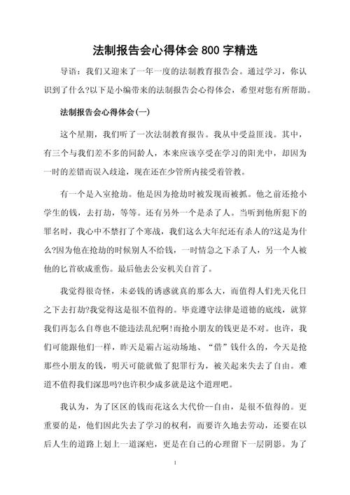 法制教育报告会,何为最深刻心得?-图2 法制教育报告会,何为最深刻心得?-图2