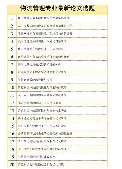 物流经济学论文参考文献有哪些经典文献？-图2