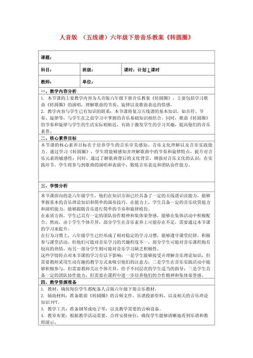 音乐教学教案编写,如何提升课堂实效?-图1 音乐教学教案编写,如何提升课堂实效?-图1