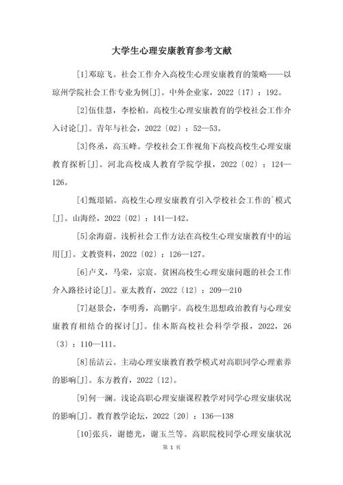 心理健康系统参考文献有哪些关键方向？-图2