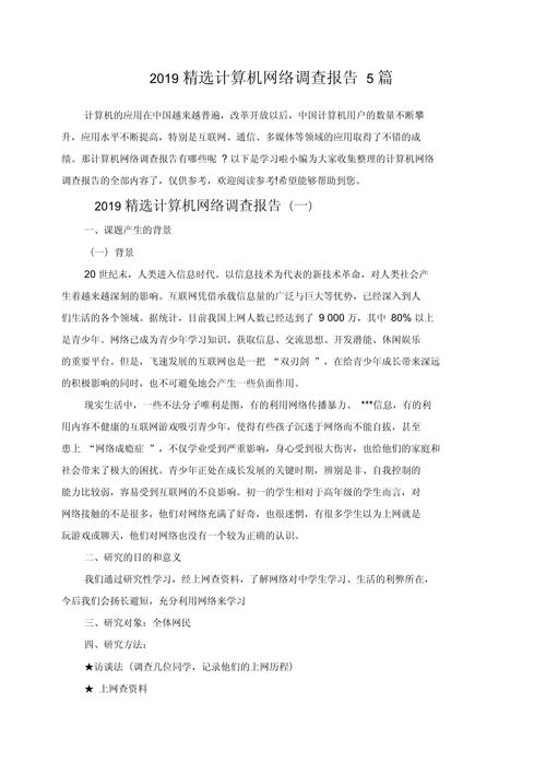 上网研究报告范文怎么写？-图3