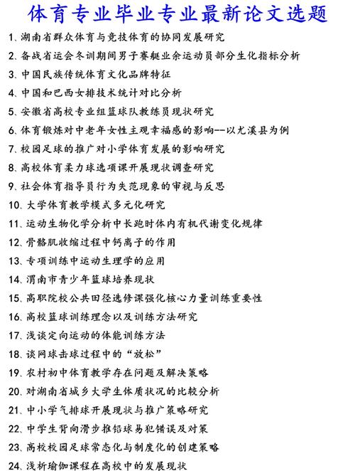 体育教育论文如何选题才够新颖?-图1 体育教育论文如何选题才够新颖?-图1