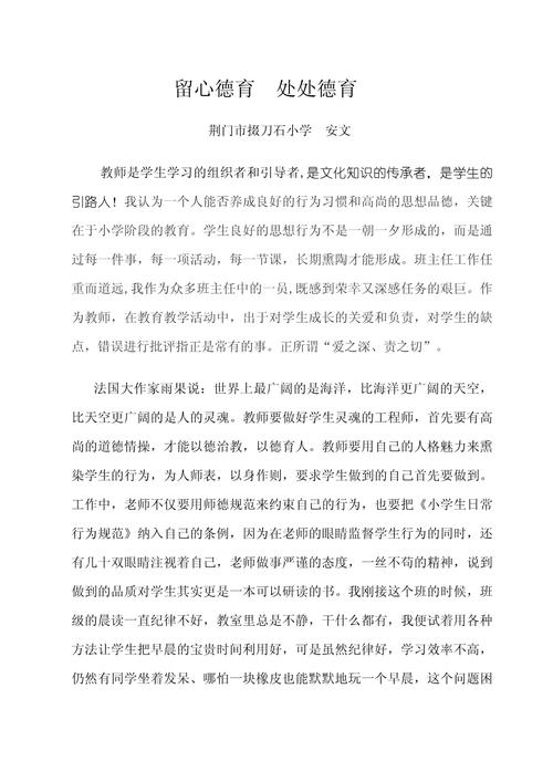 小学个人教育教学论文-图3