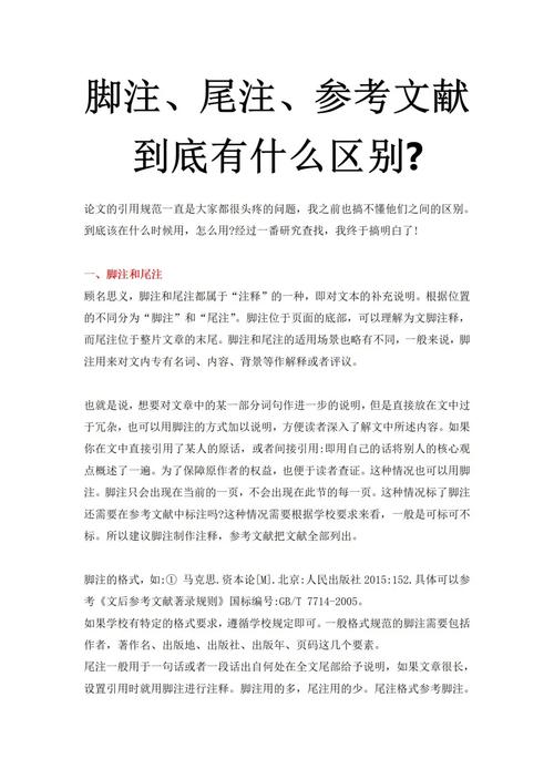 脚注和参考文献有何区别?-图1 脚注和参考文献有何区别?-图1