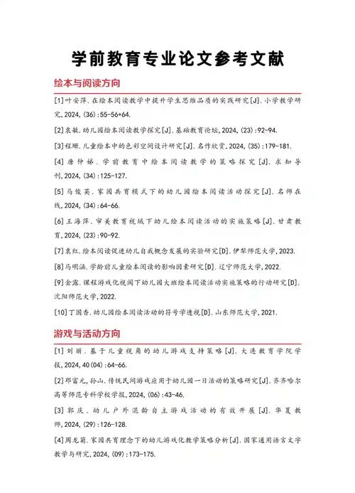 近几年幼儿园参考文献有哪些研究热点？-图1